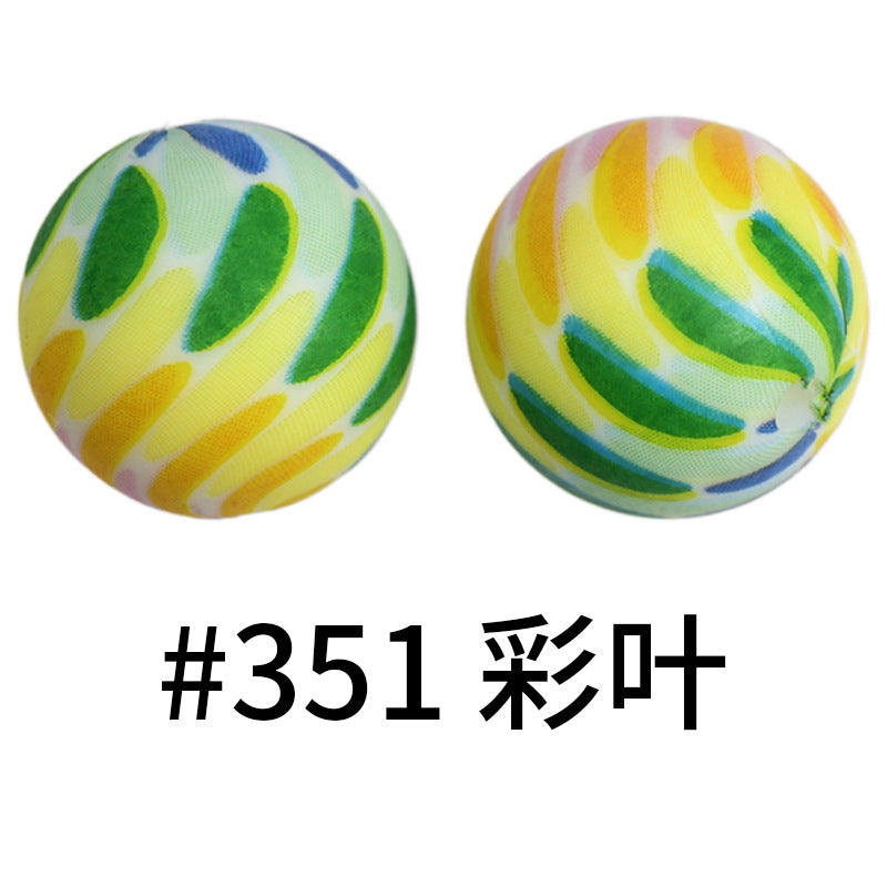 Wholesale 50pcs 16mm Print Silicone Beads Colorful Silicone Water Transfer Beads